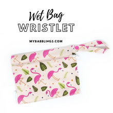 My Babblings Reusable Wet Bag Wristlet-Wet Bag-My Babblings-Flamboyant Flamingoes-My Babblings™