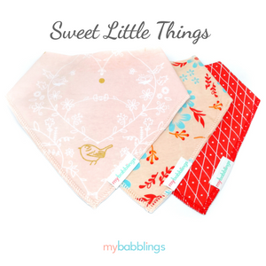 Everyday Bandana Bib Set (Bundle of 3)-Bibs-My Babblings-Sweet Little Things-My Babblings™