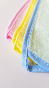 Essential My Babblings Bamboo Cotton Washcloth (Single)-Wash Cloth-My Babblings-Sunshine yellow-Baby size (23x23cm)-My Babblings™