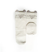 Animal Knee High Socks with Ears-Baby Socks-My Babblings-Baby Size-Slumber Fox (Grey Stripes)-My Babblings™