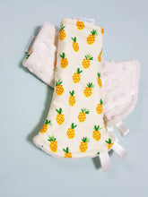 Lucky Pineapples Reversible Curved Droolpads and Bib Set-Droolpads-My Babblings-Lucky Pineapples Droolpads only-My Babblings™