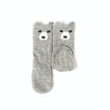 Animal Knee High Socks with Ears-Baby Socks-My Babblings-Baby Size-Grey Grizzly-My Babblings™