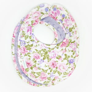 Floral Bouquet Reversible Curved Droolpads and Bib Set-Bibs-My Babblings™-Floral Bouquet Bib only-My Babblings™