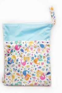 My Babblings Large Reusable Wet Bag-Wet Bag-My Babblings-Mermaid Tails-My Babblings™