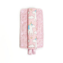 Stroller Strap Protectors-Stroller Protectors-My Babblings™-Magical Unicorn with light pink Minky-My Babblings™