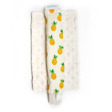 Stroller Strap Protectors-Stroller Protectors-My Babblings™-Lucky Pineapple with cream Minky-My Babblings™