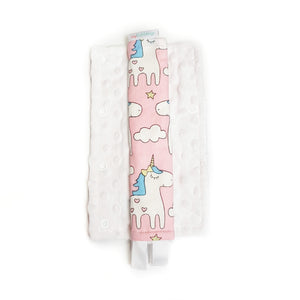 Stroller Strap Protectors-Stroller Protectors-My Babblings™-Magical Unicorn with white Minky-My Babblings™