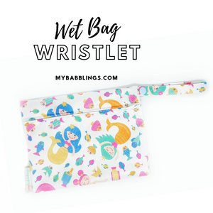 My Babblings Reusable Wet Bag Wristlet-Wet Bag-My Babblings-Mermaid Tails-My Babblings™