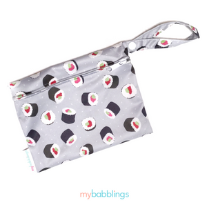 My Babblings Reusable Wet Bag Wristlet-Wet Bag-My Babblings-Sushi Party-My Babblings™