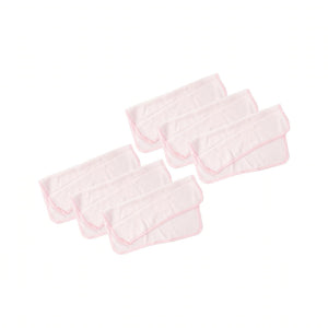 Essential My Babblings Bamboo Cotton Washcloth (Bundle set)-Wash Cloth-My Babblings-Powder pink-Baby size (6 pieces)-My Babblings™