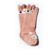 Animal Knee High Socks with Ears-Baby Socks-My Babblings-Baby Size-Blushing Fox (Coral)-My Babblings™