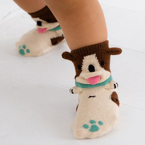 ポプキンズ 3D Pop Up Socks (Made in Japan)-Baby Socks-My Babblings-Mint Paw Dog-My Babblings™
