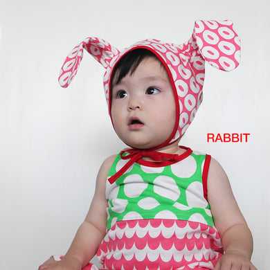 Alohaloha Baby Animal Cap with Ears-Baby Apparel-My Babblings-Bear Cap-My Babblings™